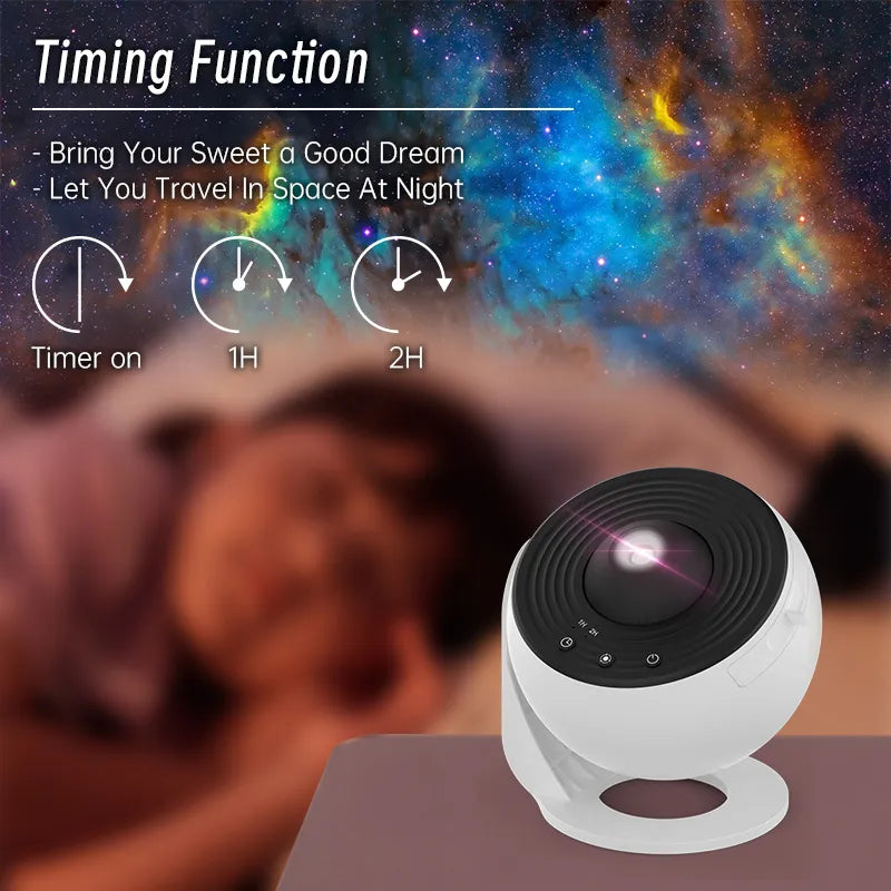 Night Light Galaxy Projector 360° Rotate Planetarium Lamp 🌌