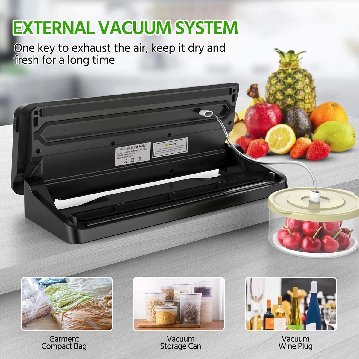 Electric Vacuum Food Sealer 🍔