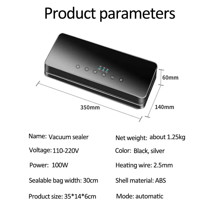 Electric Vacuum Food Sealer 🍔