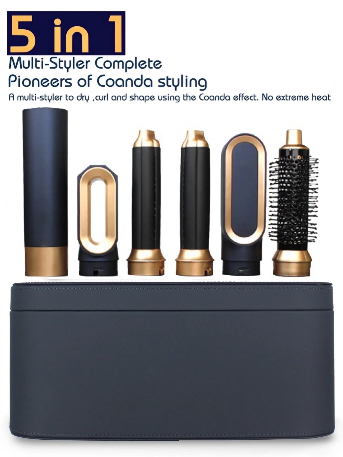 Hair Dryer Multi Hair Styler 5 in1 Curling Iron Hair Straightener With Hair Brush 👱♀️