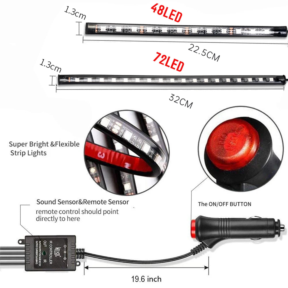 Neon LED Car Interior Ambient Light Kit🚦🌟