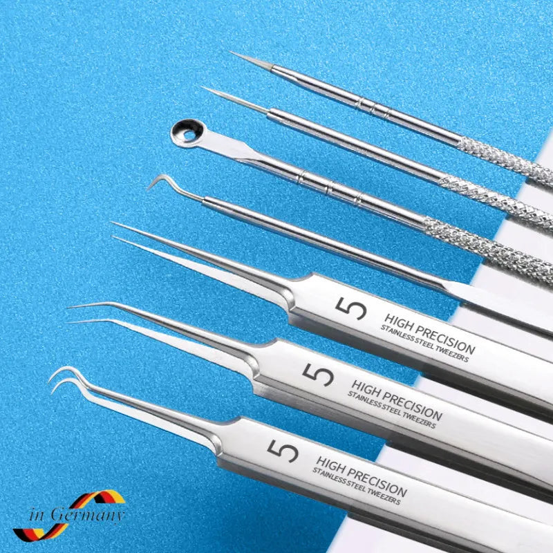 German Ultra-fine No. 5 Cell Pimples Blackhead Clip Tweezers