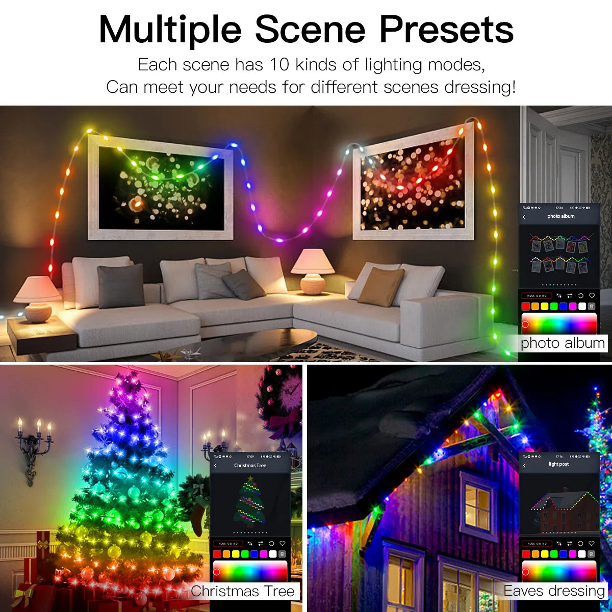 LED Christmas Lights Fairy String Smart with Bluetooth Control🎄