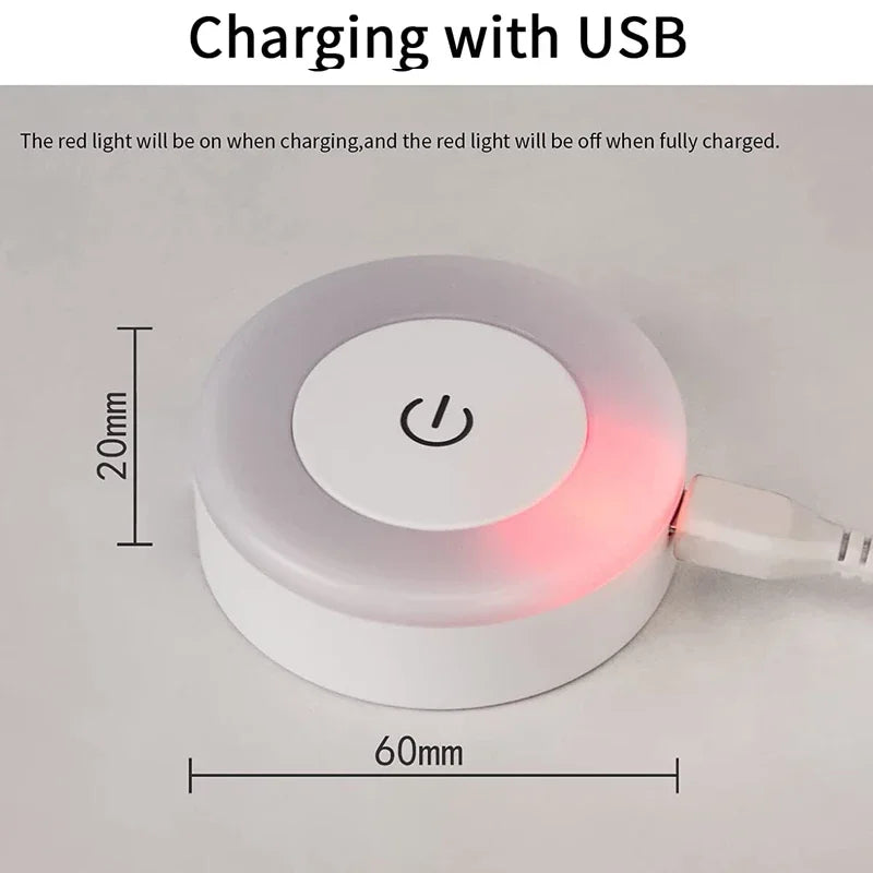 Rechargeable Touch Sensor Night Light with Magnetic Base 💡