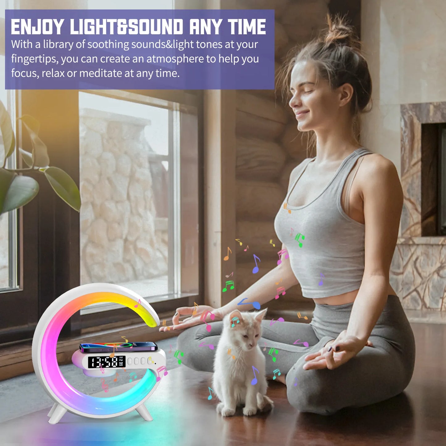 RGB Night Light Wireless Charger Stand