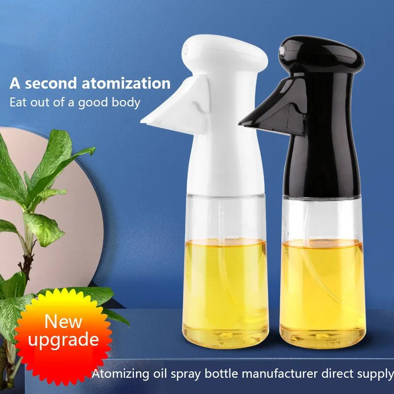 Black Kitchen Oil Bottle Cooking Oil Spray 200ml Pneumatic Spray Bottle 🍳