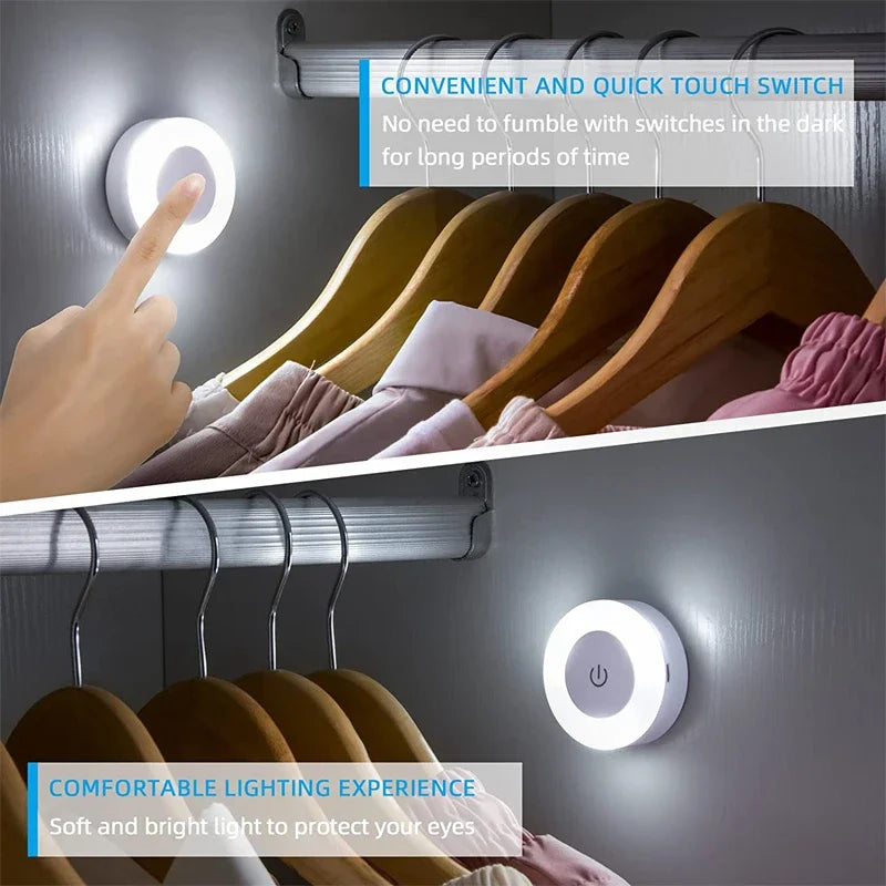 Rechargeable Touch Sensor Night Light with Magnetic Base 💡
