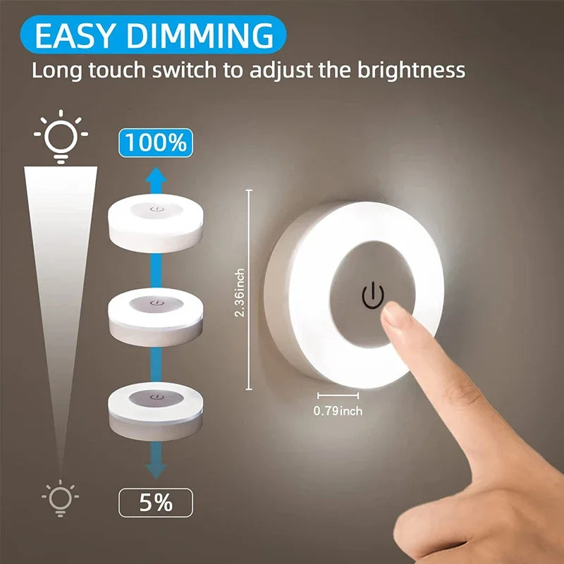 Rechargeable Touch Sensor Night Light with Magnetic Base 💡