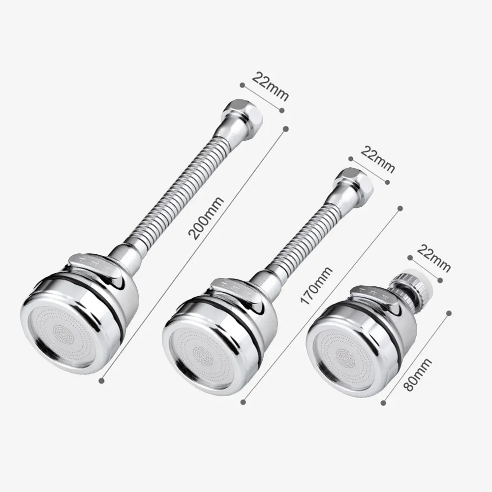 Kitchen Gadgets 3 Modes 360 Rotatable Bubbler High Pressure Faucet Extender Water Saving Bathroom Kitchen Accessories Supplies