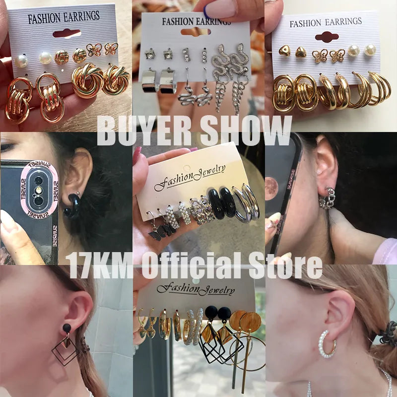 Metal Hollow Gold Plated Earring 👩