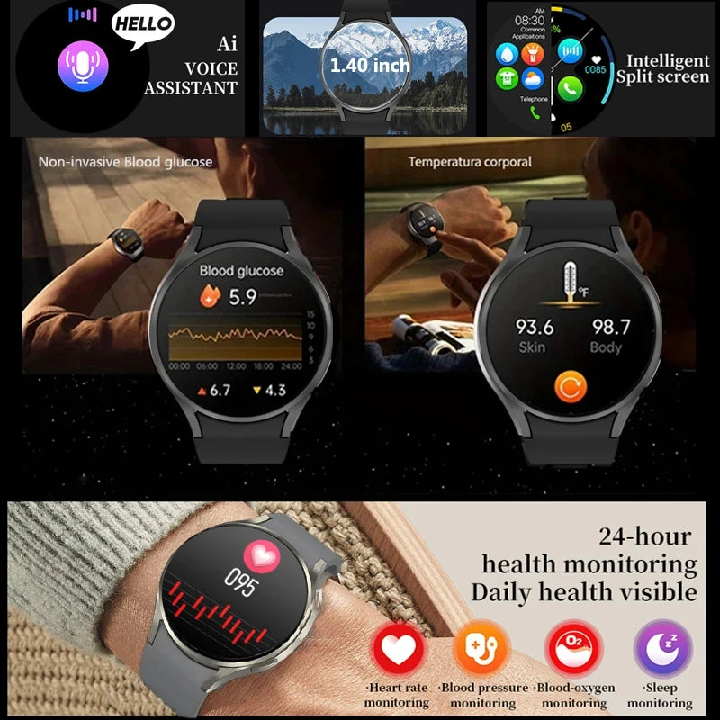 AMOLED Smart Watch for Android & iOS