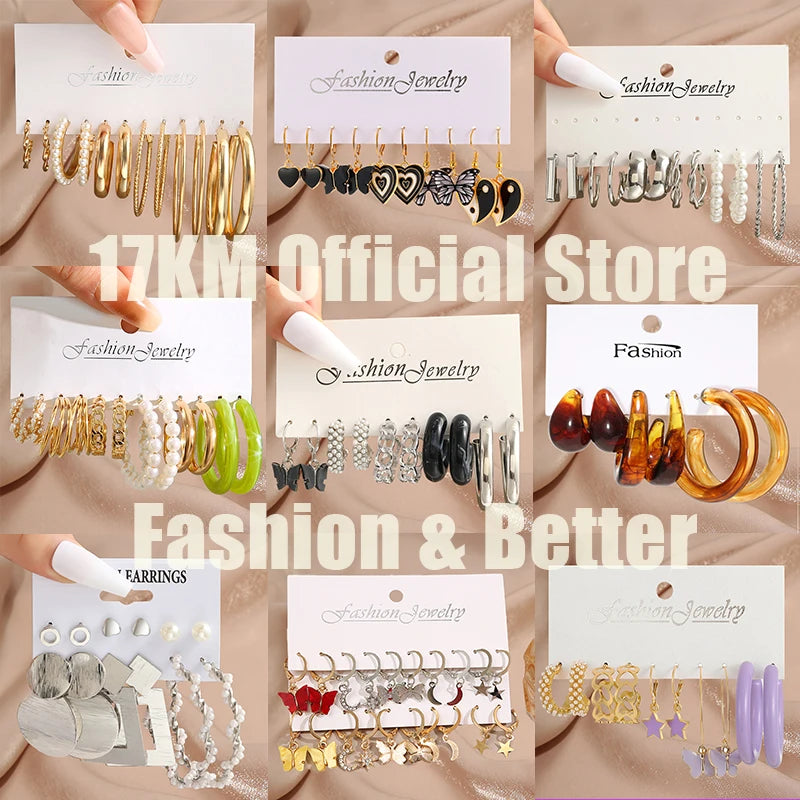 Metal Hollow Gold Plated Earring 👩