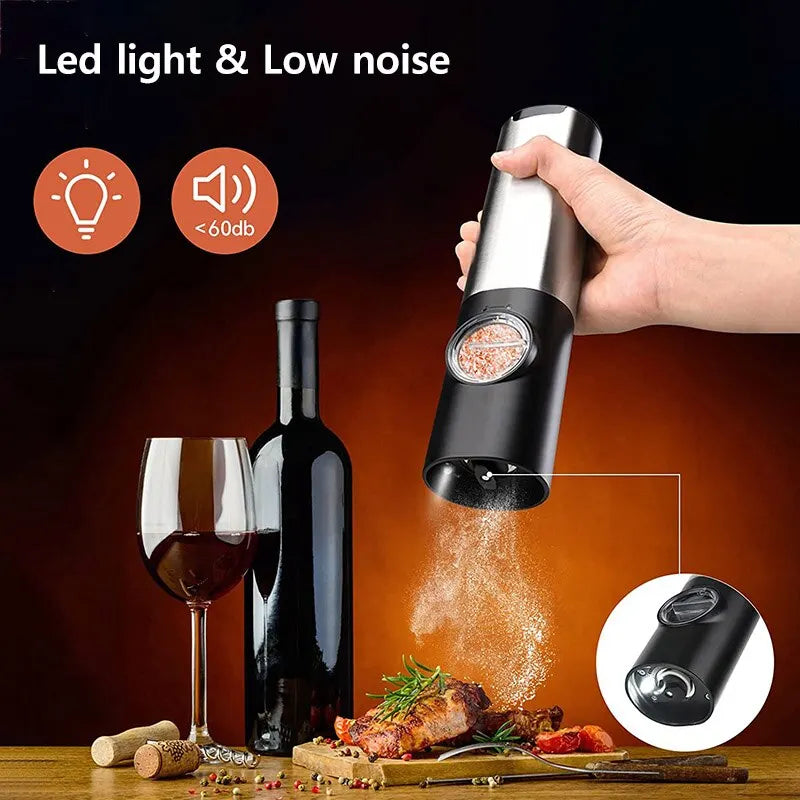Electric Salt and Pepper Grinder Set USB Rechargeable 🌶️