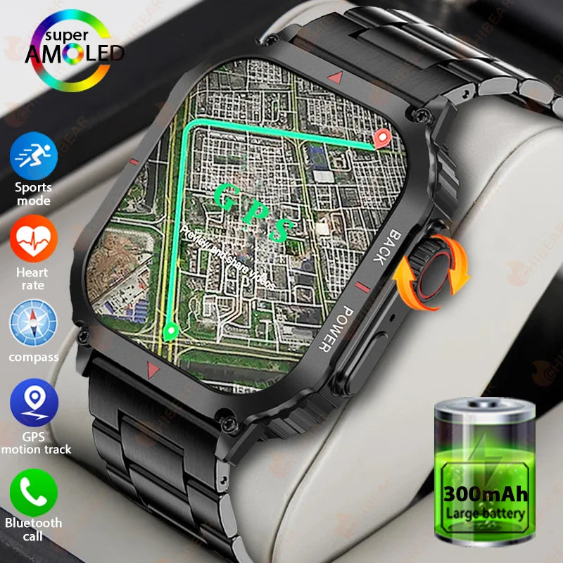 Sport GPS Rugged Smart Watch for Men