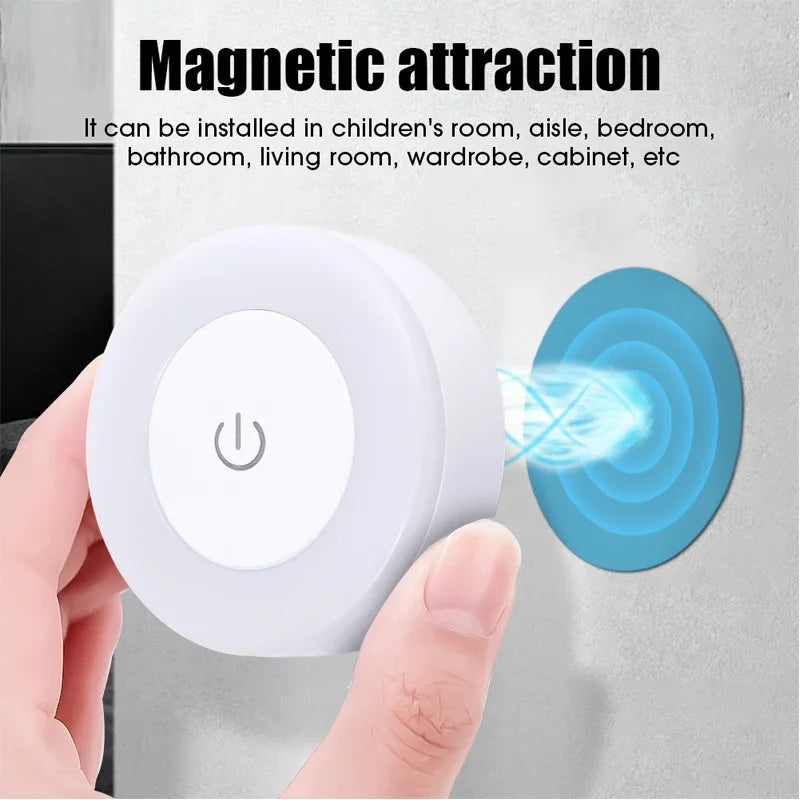 Rechargeable Touch Sensor Night Light with Magnetic Base 💡