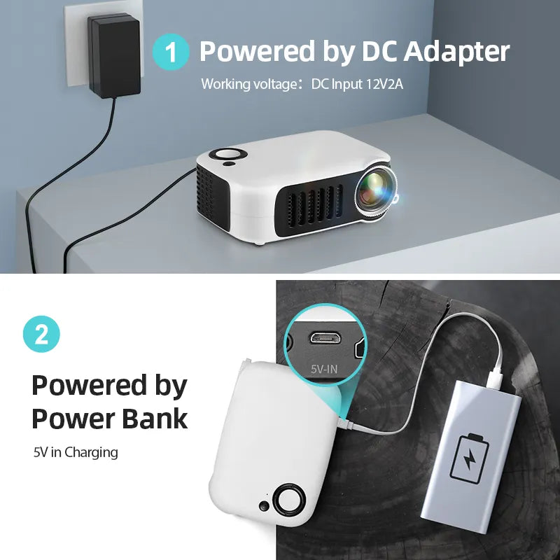A2000 Portable Mini Projector Home Cinema Theater