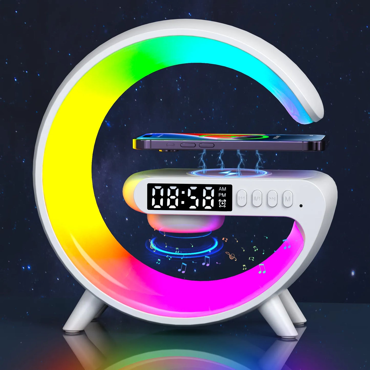RGB Night Light Wireless Charger Stand