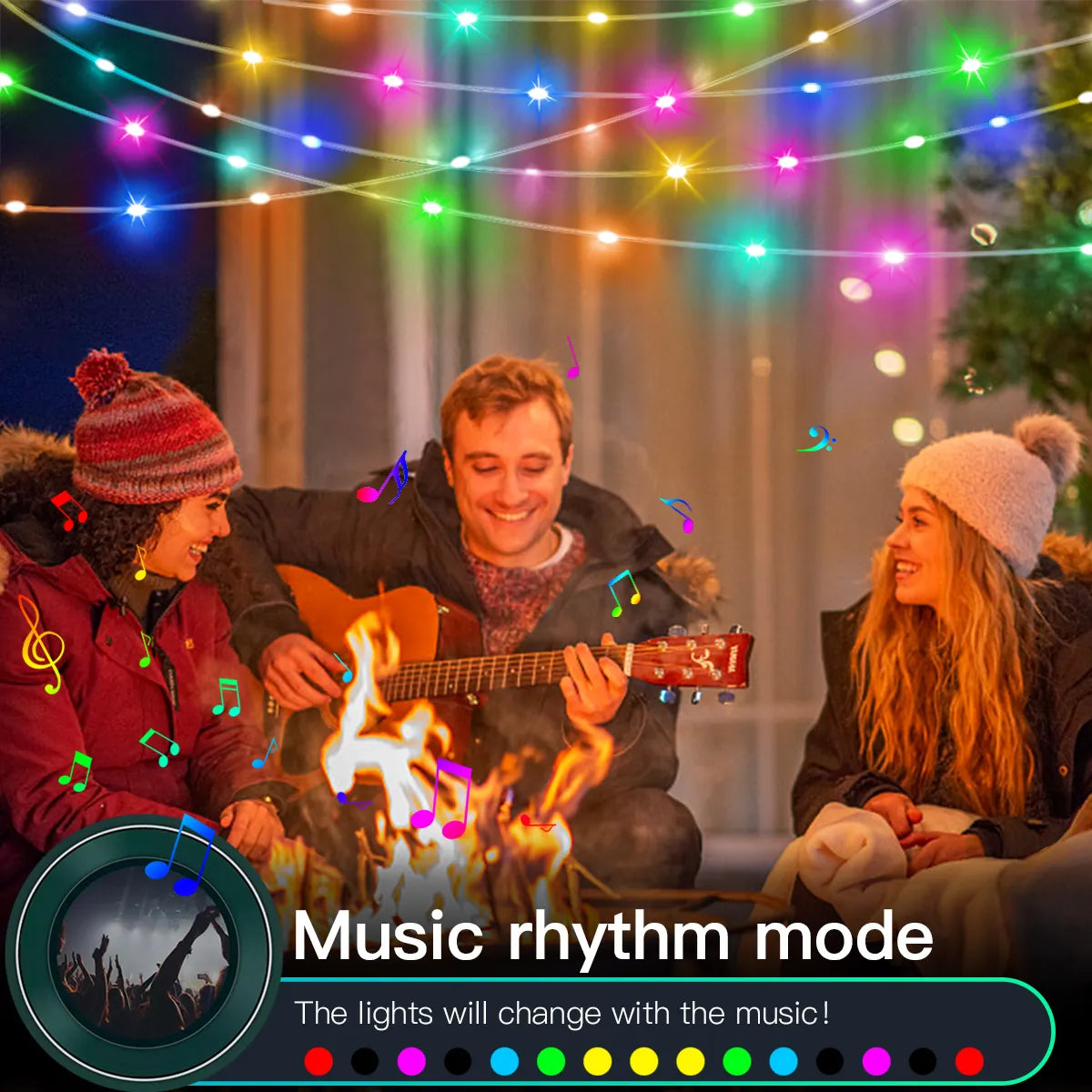 LED Christmas Lights Fairy String Smart with Bluetooth Control🎄