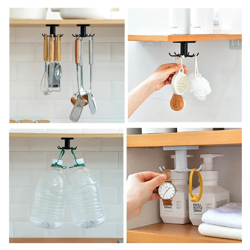 Kitchen Flower Rotary Wall Mounted Hook 🌸