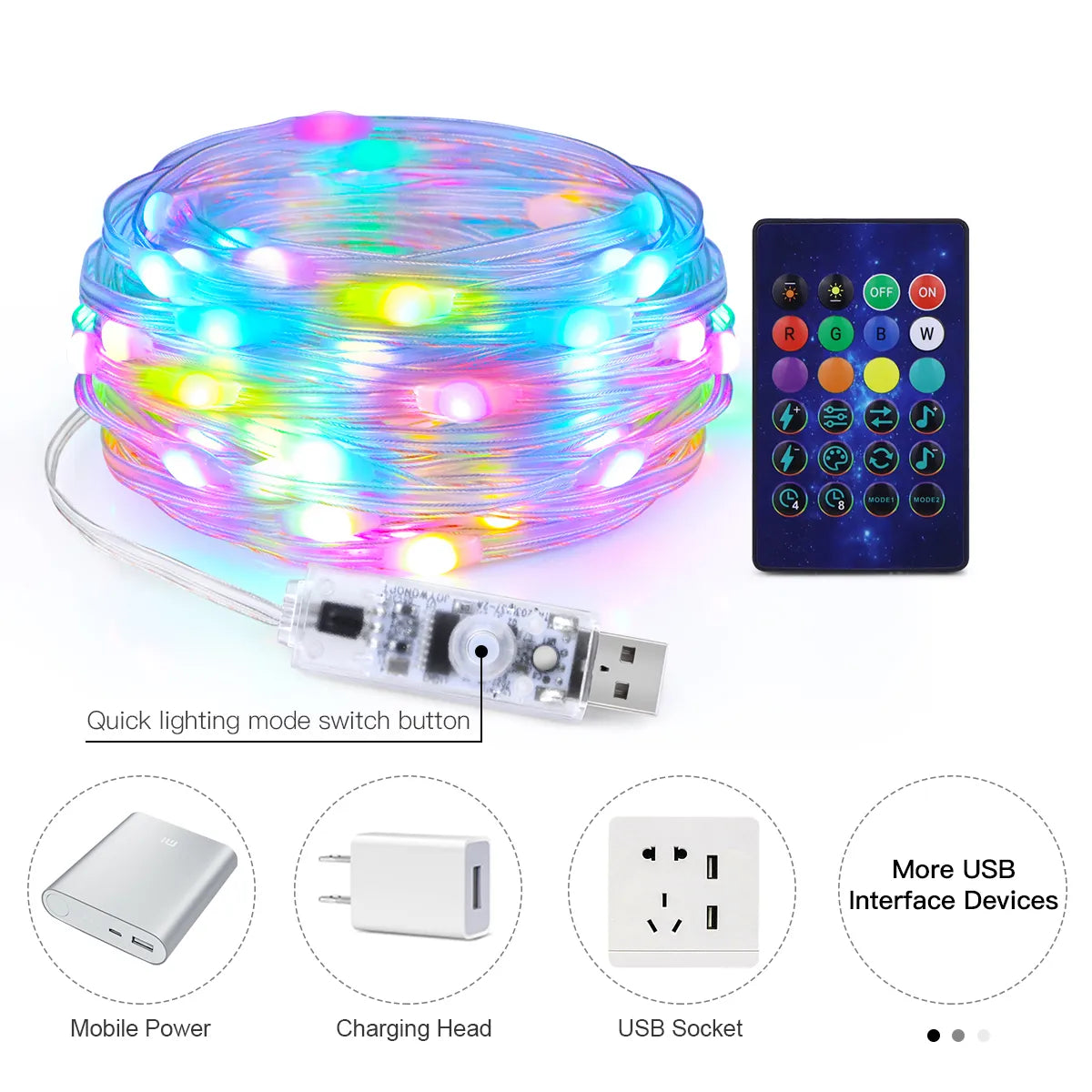 LED Christmas Lights Fairy String Smart with Bluetooth Control🎄