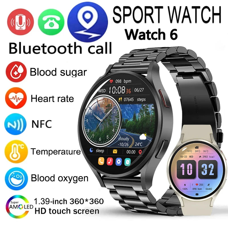 AMOLED Smart Watch for Android & iOS