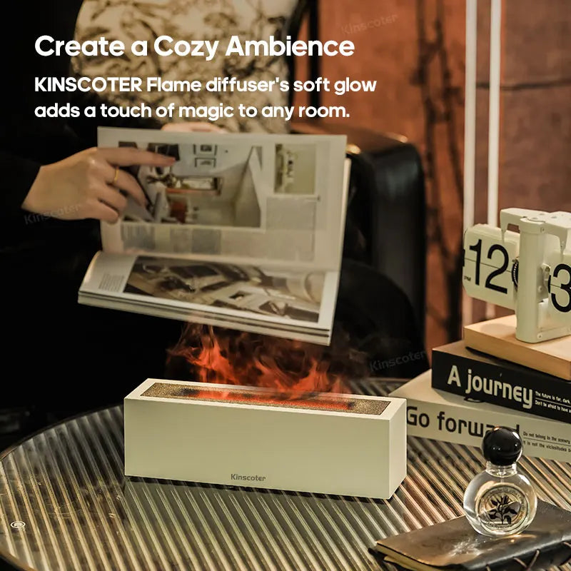 Kinscoter Flame Aroma Diffuser Air Humidifier