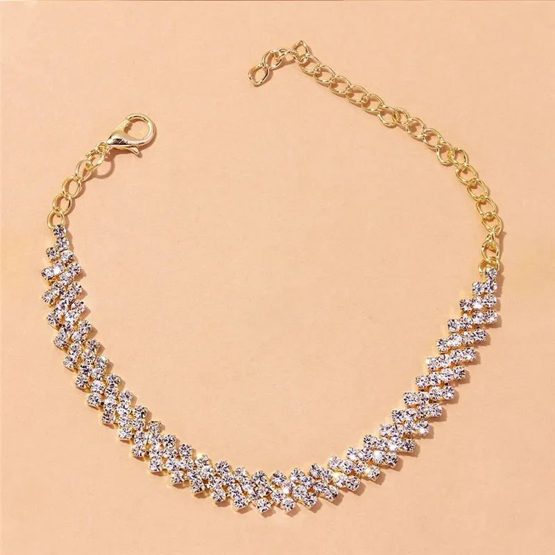Luxury Zirconia Women's Anklet Bracelet