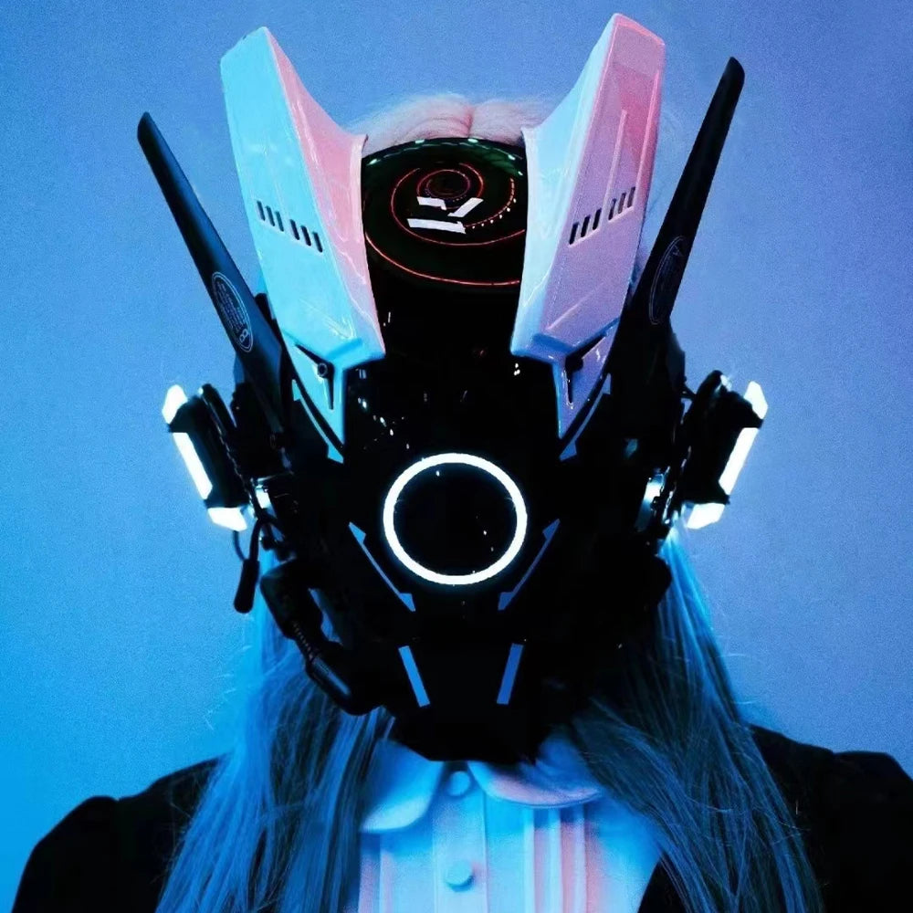 Cyberpunk Helmet Shinobi Mask Robot Samurai Mask (14y)