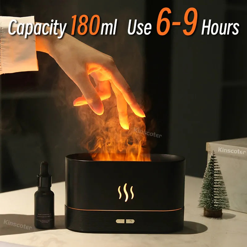 Flame aroma Diffuser Air Humidifier 🌬️