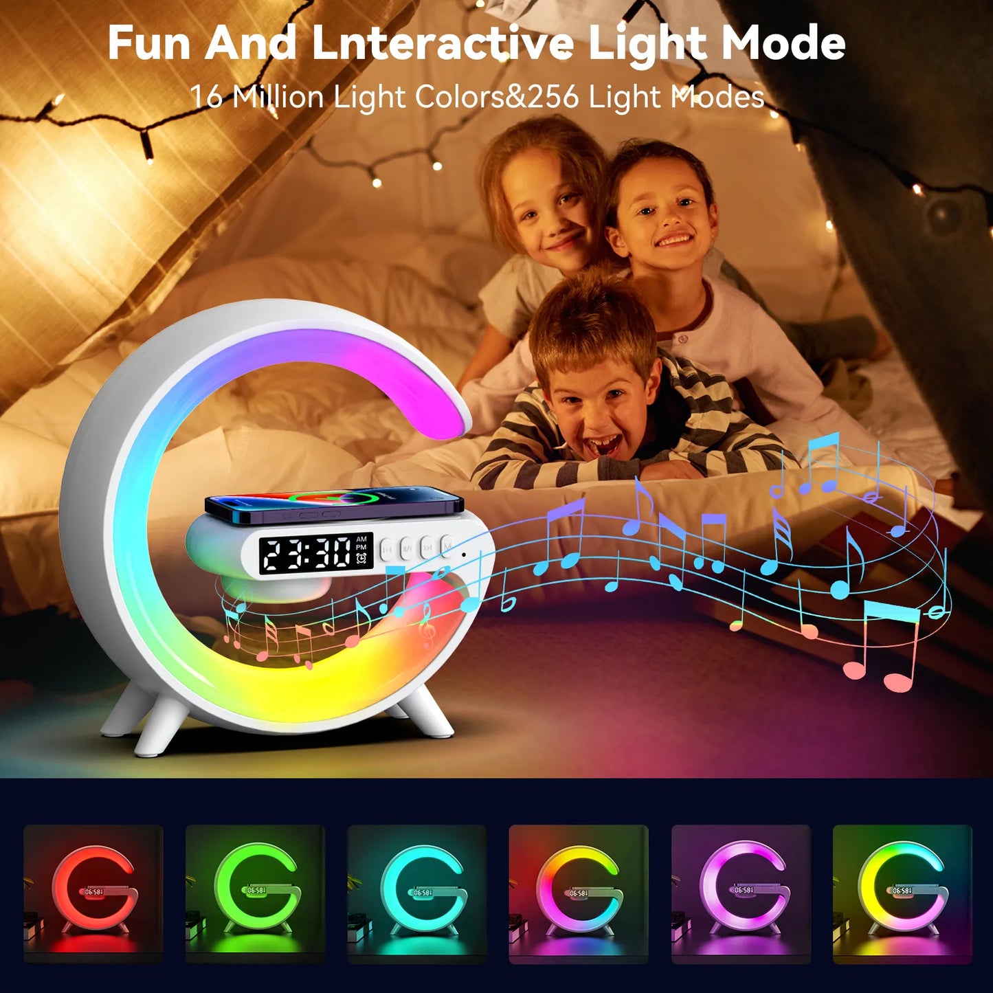 RGB Night Light Wireless Charger Stand