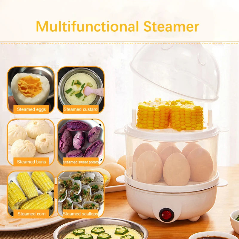 Egg Boiler Double Layers Multifunction Electric Egg Cooker 🍳