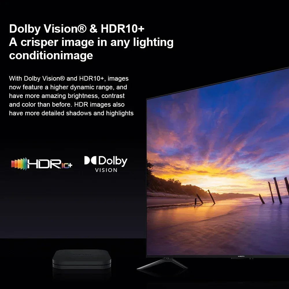 Xiaomi Mi TV Box S 2nd Gen 4K Global Version Dolby Vision Ultra HD TV Wireless WiFi Google Assistant Netflix Smart Media Player