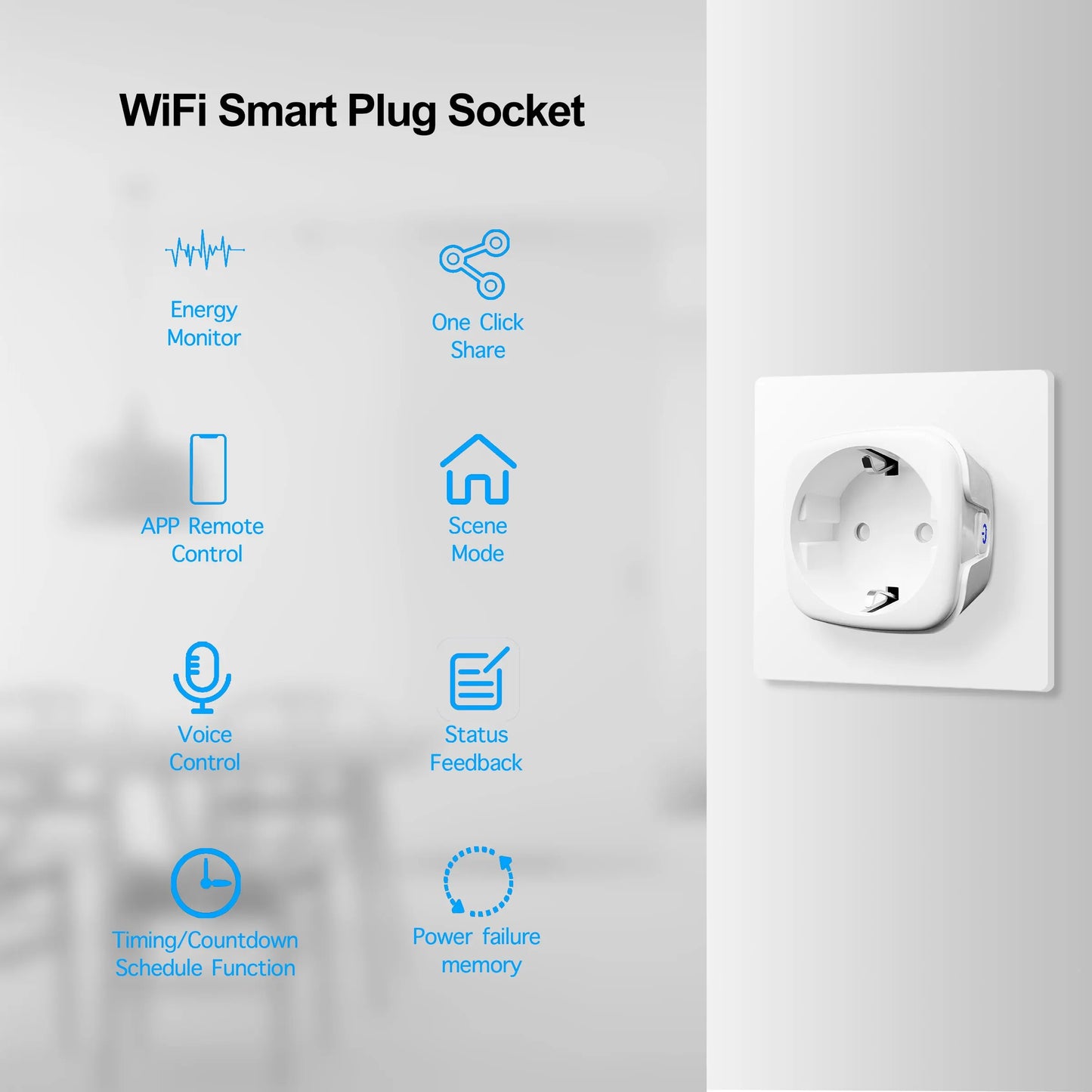 WiFi Smart Plug With Power Monitoring & Timing 🏡