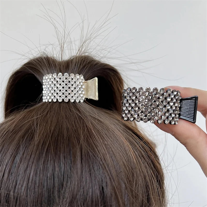 Pearl Rhinestone Hair Claws for Girls