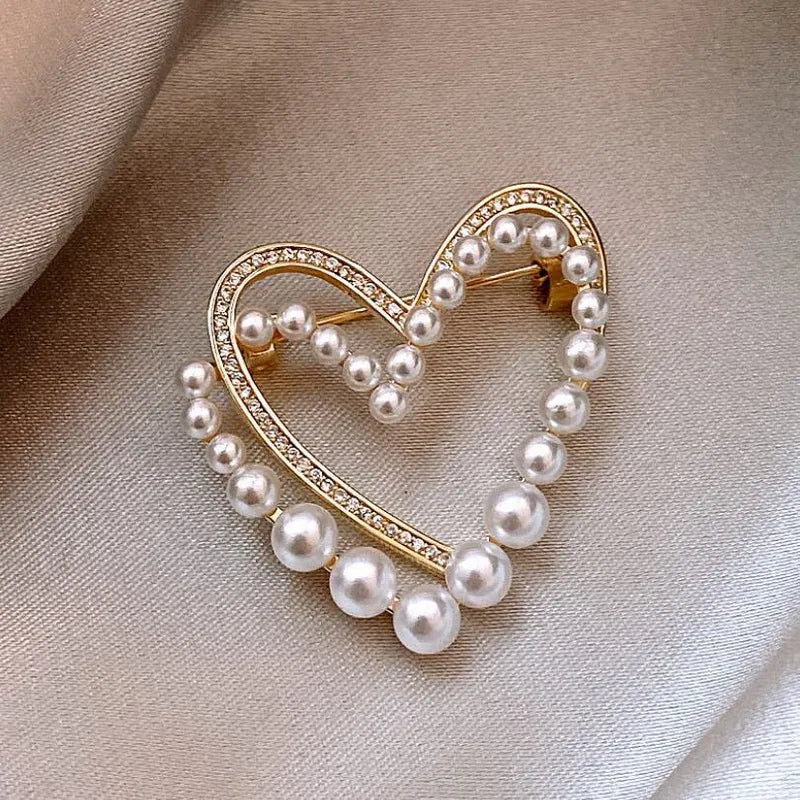 Exquisite Love Heart Brooches