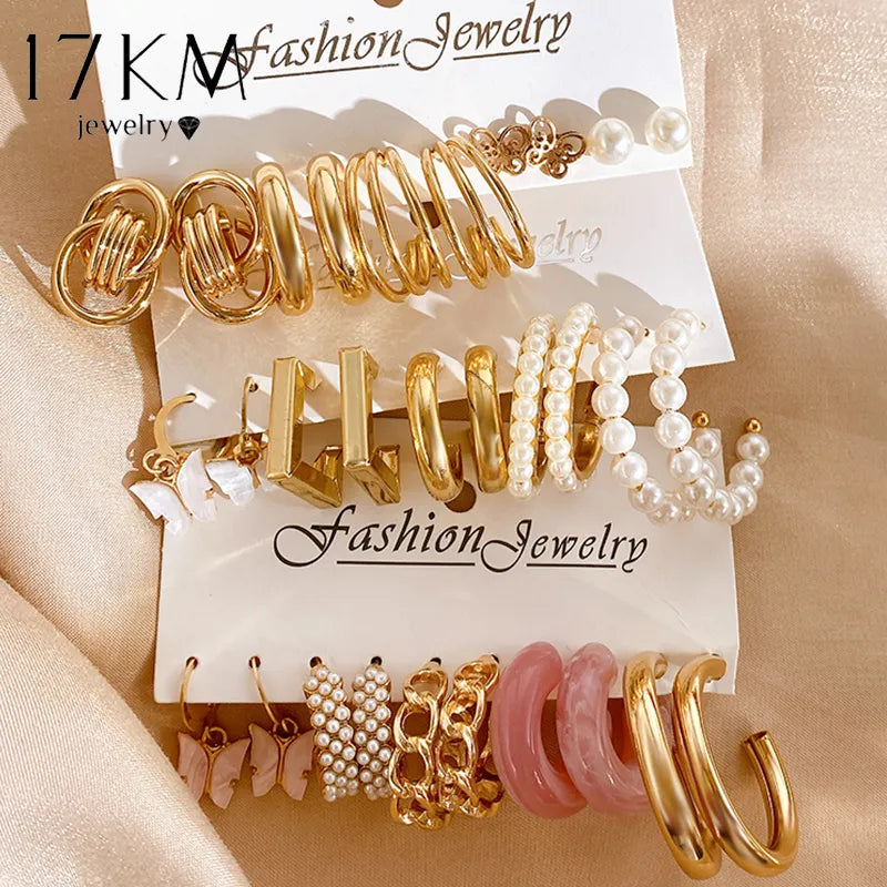 Metal Hollow Gold Plated Earring 👩