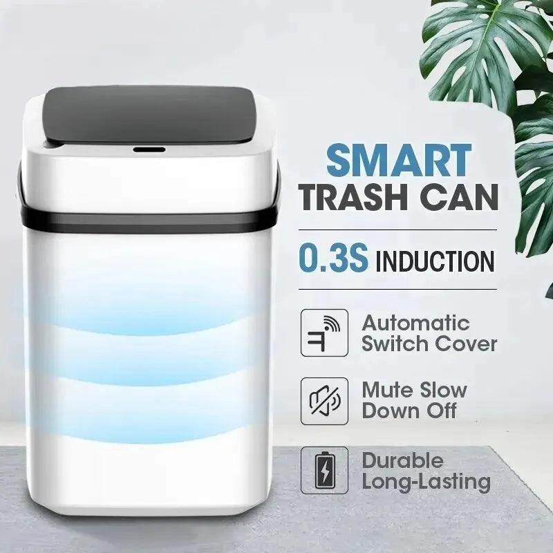 Smart Trash Bin 13L Touch Trash Can