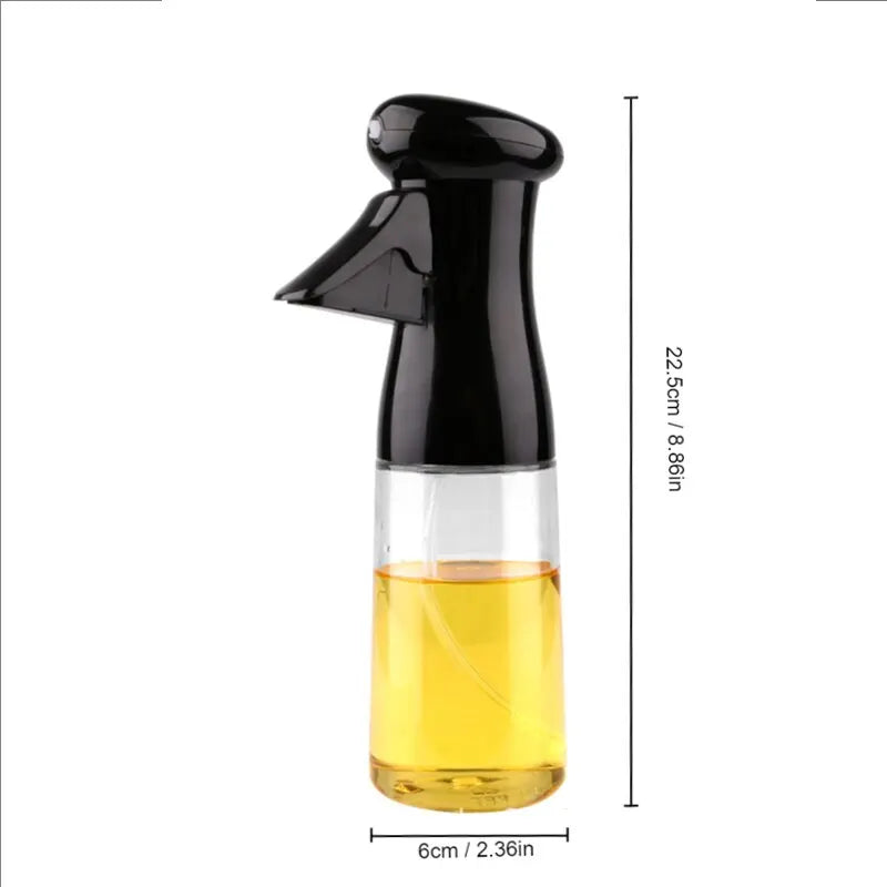 Black Kitchen Oil Bottle Cooking Oil Spray 200ml Pneumatic Spray Bottle 🍳