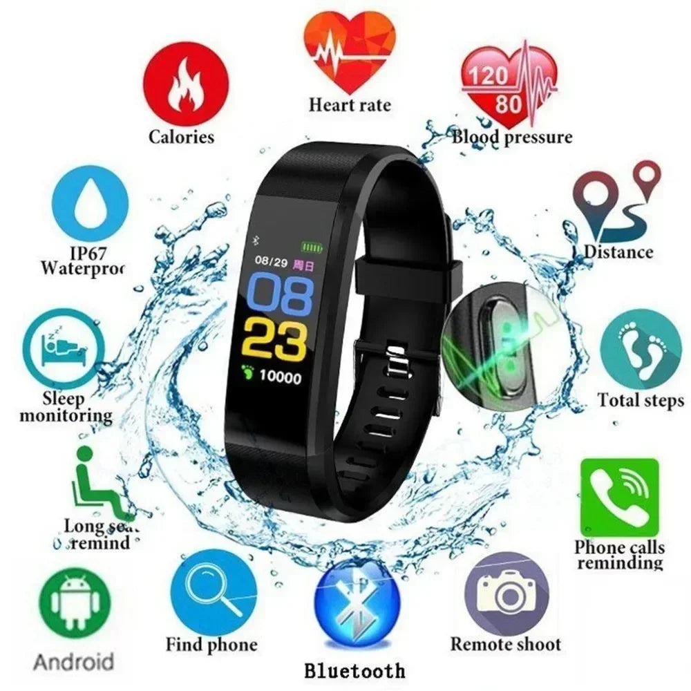 Heart Rate and Blood Pressure Fitness Wrist Band