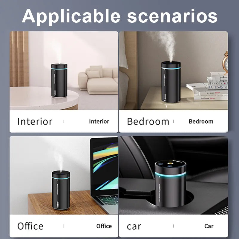 Car Air Humidifier Essential Oil Diffuser 300ml Air Freshener 🚗🌿🏡🏢