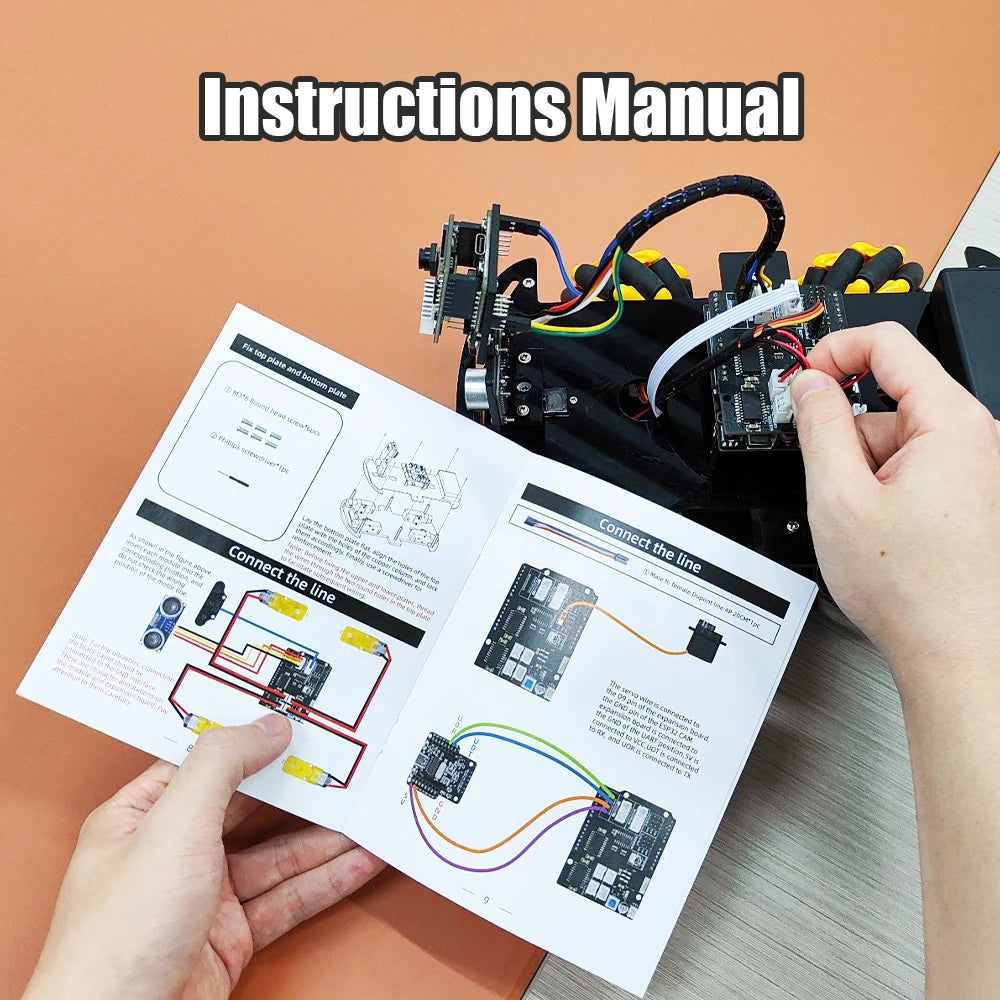 Robot Starter Kit For Arduino Programming with ESP32 Camera