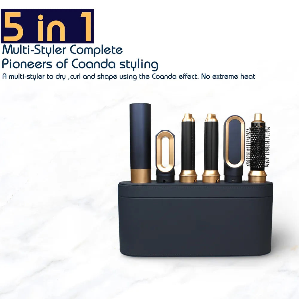 Hair Dryer Multi Hair Styler 5 in1 Curling Iron Hair Straightener With Hair Brush 👱♀️