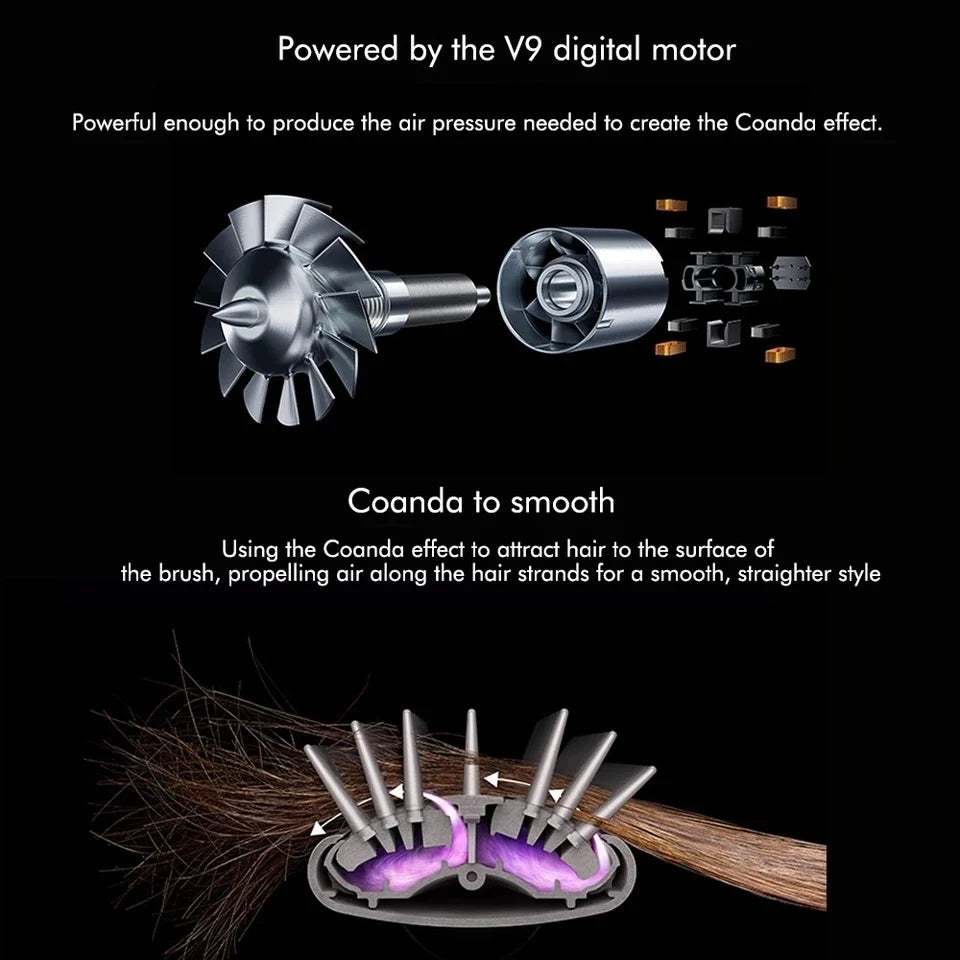 Hair Dryer Multi Hair Styler 5 in1 Curling Iron Hair Straightener With Hair Brush 👱♀️