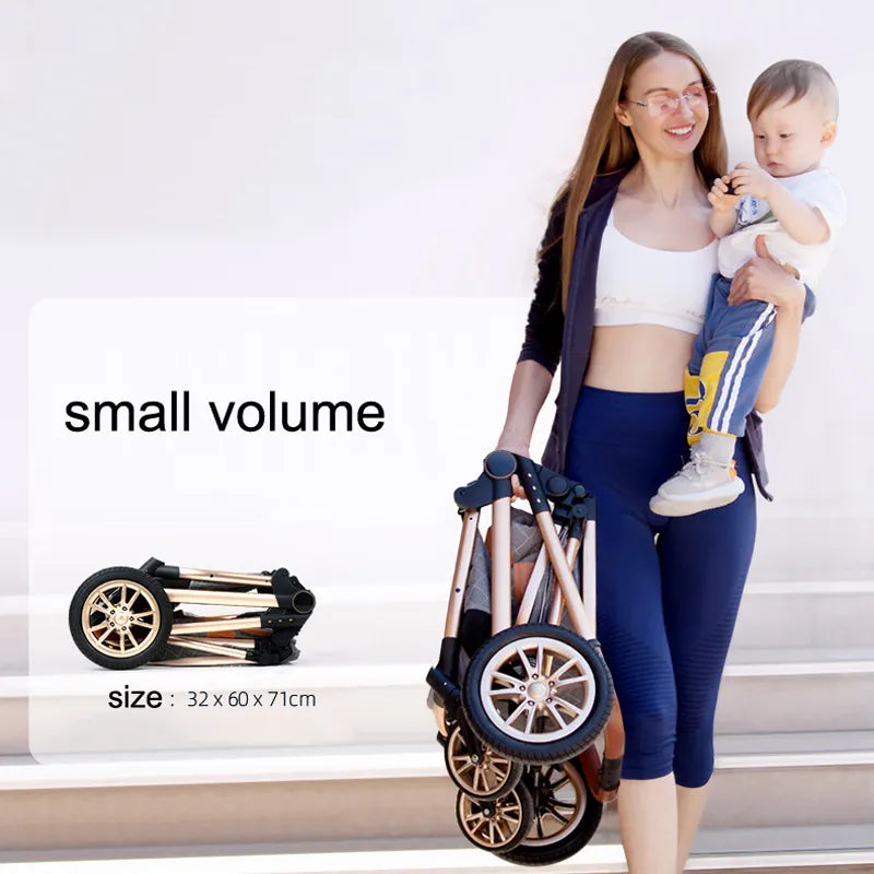 New 3x1 Baby Stroller High Shock Proof 👶