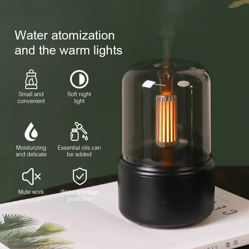 Portable Mini Aroma Diffuser USB Air Humidifier Essential Oil with Night Light 🌬️